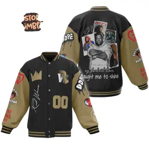 Rod Wave My Darkest Times Taught Me To Shine Baseball Jacket