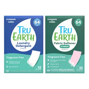 Free & Clear Box: Laundry Detergent Sheets & In-Wash Fabric Softener Sheets Bundle