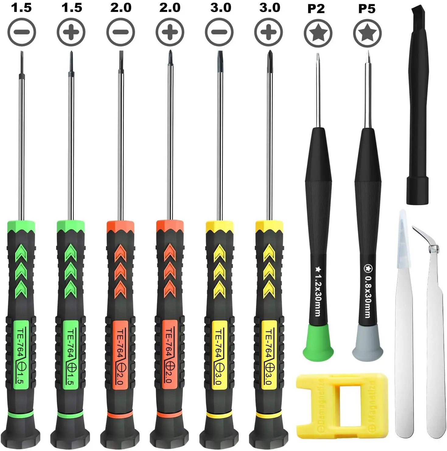 12Pcs Small Screwdriver Set Flathead Phillips Pentalobe for iPhone Laptop PC Watch