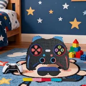Game Controller Pinata Set, Birthday Party Supplies, Festival Gathering Essentials, Includes Confetti, Strike Rod, Eye Mask
