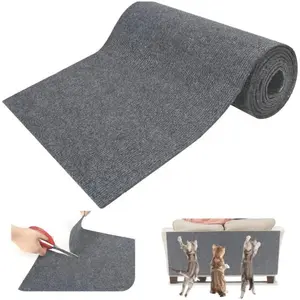 Self-Adhesive Cat Scratching Pad, Customizable Vertical Scratcher, Durable Climbing Mat for Cats, Furniture Protector for Sofas and Walls, Pet Accessory