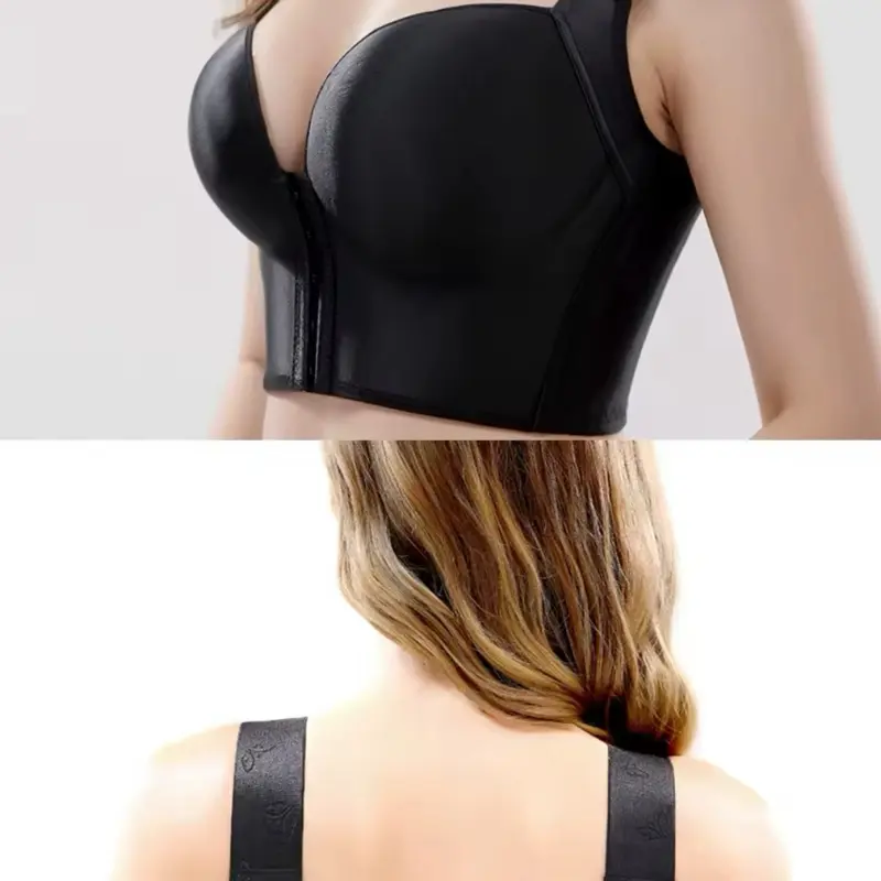 Front Close Full Coverage Wirefree Push up Bra