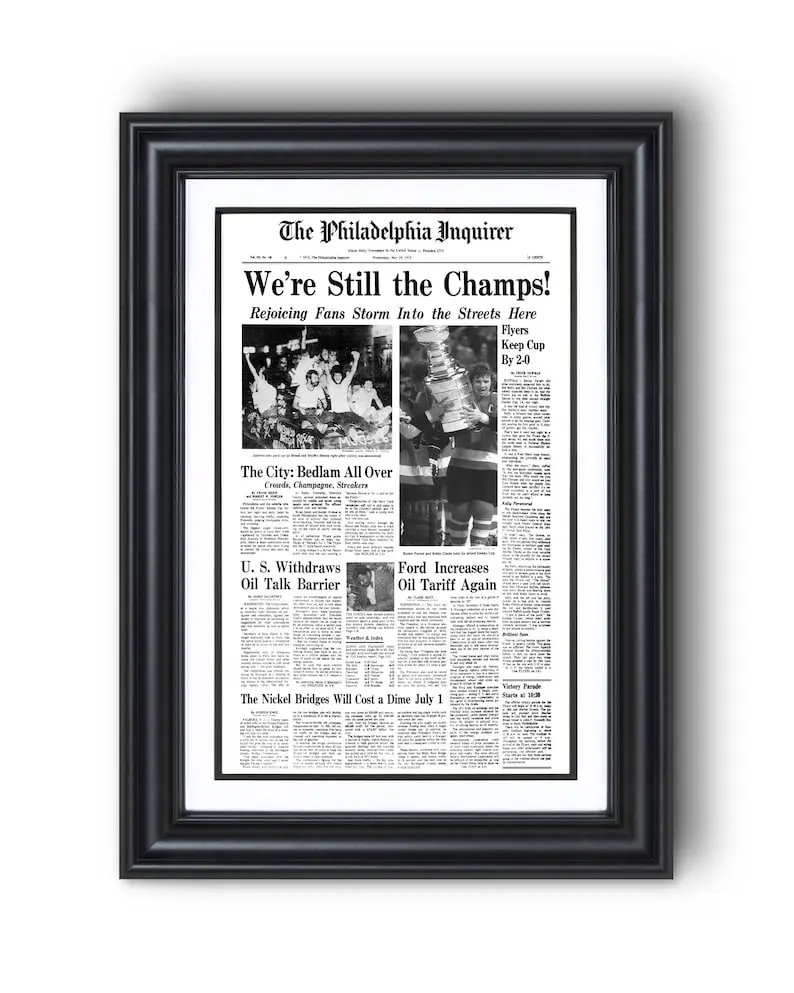 [Unframed] 1975 Philadelphia Flyers Stanley Cup “We’re Still the Champs”  Poster Print