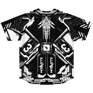 Illenium Cyberpunk Baseball Jersey, Unisex Electronic Music Festival Button-Up Top