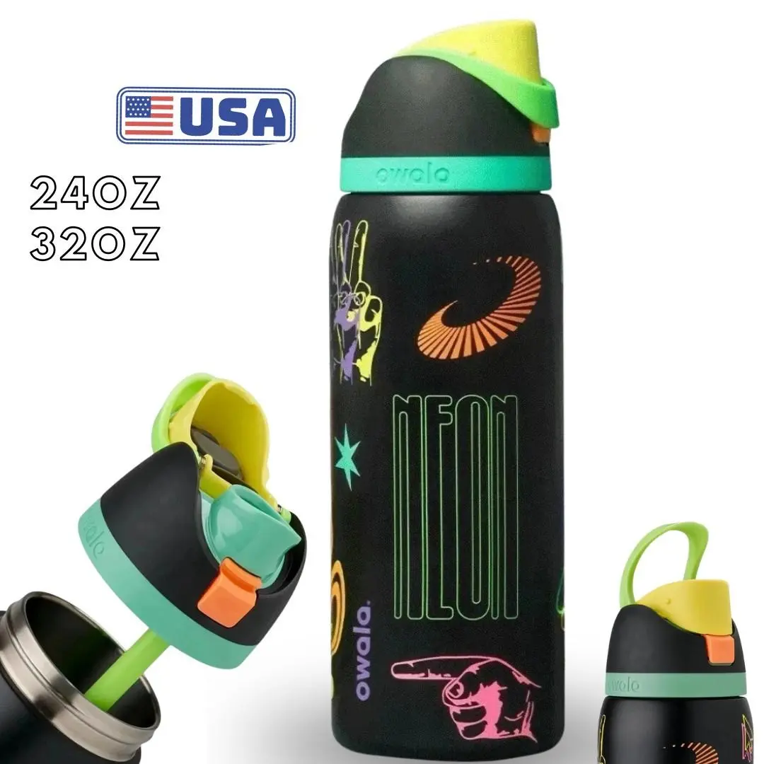 Owala Freesip 24/32oz Kids Glow Limited Special UO Exclusive Cup Gift Bottle NEW