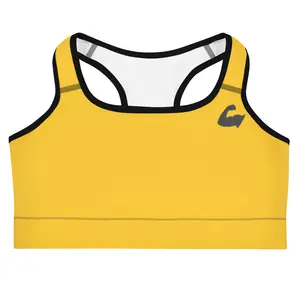 Egocity Yellow Sports bra