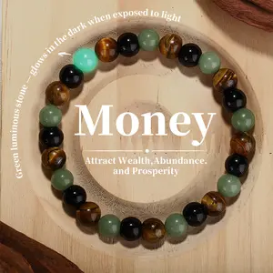 Glow in the Dark Green Luminous Stone  Charge with Light & Watch it Shine!  A Perfect Gift for Wealth, Success & Positive Vibes