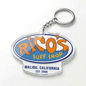 Rico's Surf Shop Acrylic Keychain, Magic Kingdom, Cute Charm Bag