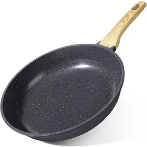 Ceramic Nonstick Frying Pan-10 Inch, Healthy, Non-Toxic, Induction Compatible, PFAS & PFOA-Free, Dishwasher Safe, Stay Cool Handles