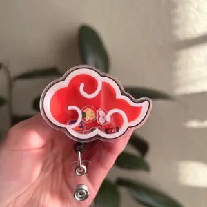 Naruto red Cloud shaker badge reel