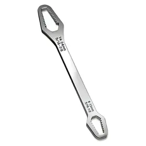 Multi Size Double Head Torx Hand Spanner with Self Clamping Structure, 8mm to 24mm Anti-slip Repair Hardware for Automobile Nuts and Bolts, All-purpose Maintenance Accessory for Vehicle Assembly and Dismantling