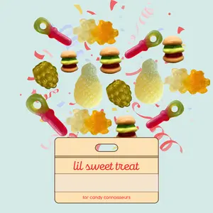 naturally-dyed gummy candy mix by lil sweet treat