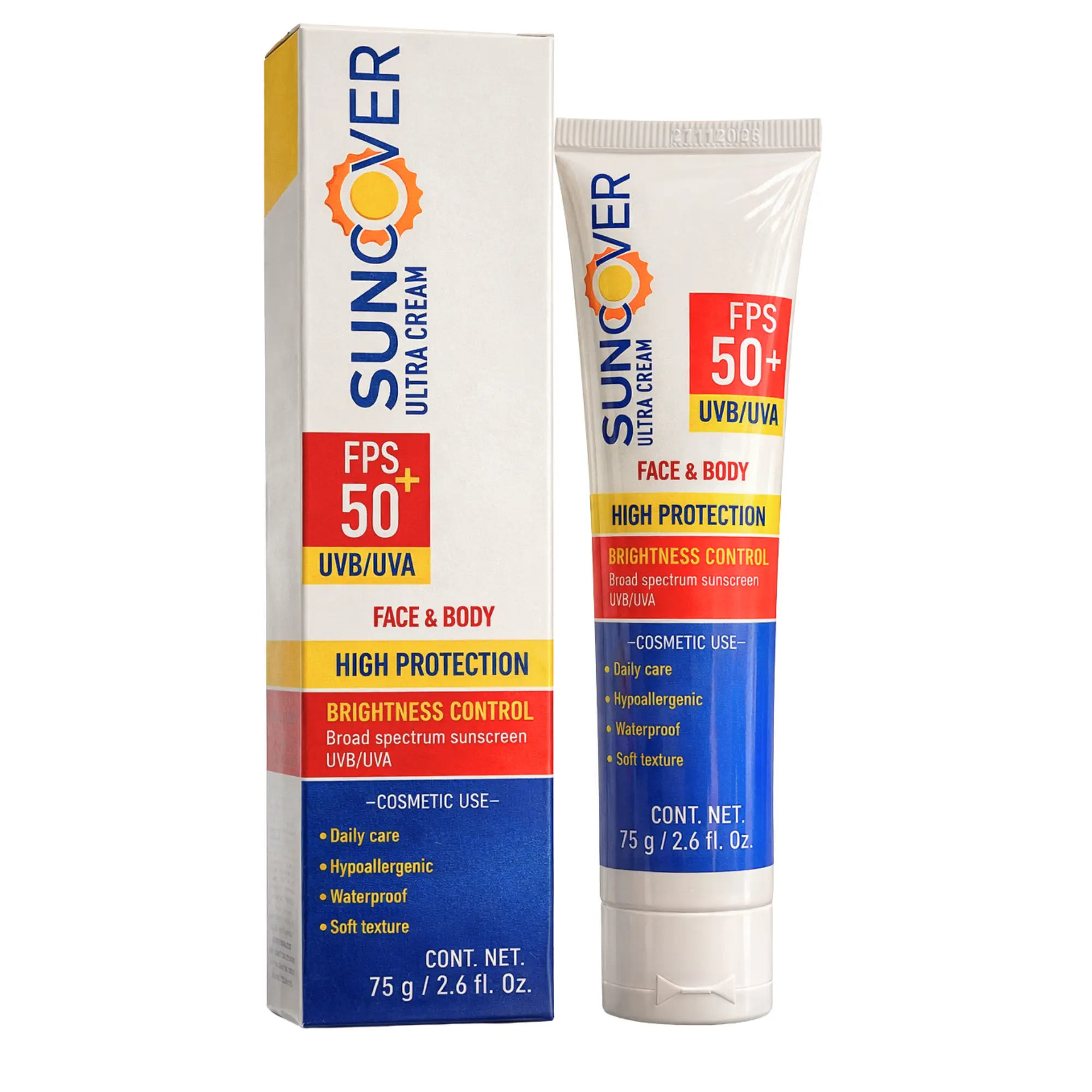 DAG by DAGLAB SUNCOVER Hydrating Sunblock Cream SPF 50+ PA++++ - Water Resistant Sunscreen for Face, Neck, Back, Chest & Body, All Skin Types, 2.6g Moisture-Boosting Skincare, Sun Protectant, Sunblock Sunscreen Cream, Limited Edition, Knee, Wrist, Arm, Le
