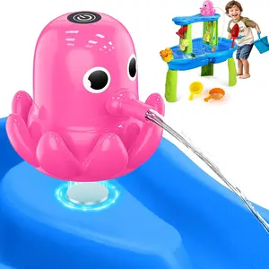Water Table Pump - Cordless & Rechargeable Water Pump for Water Table with Magnetic Octopus Design, Quick-Install Outdoor Sand/Water Play Toys & Durable Accessories for Toddlers Kids（Table not included）