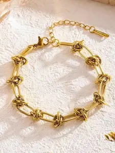 Stainless Steel Chain Bracelet, Fashionable Jewelry for Women & Girls, Trendy All-match & Exquisite Jewelry for Birthday Gift