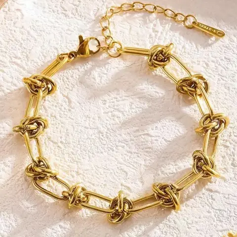Stainless Steel Chain Bracelet, Fashionable Jewelry for Women & Girls, Trendy All-match & Exquisite Jewelry for Birthday Gift, Hand Chain Jewelry