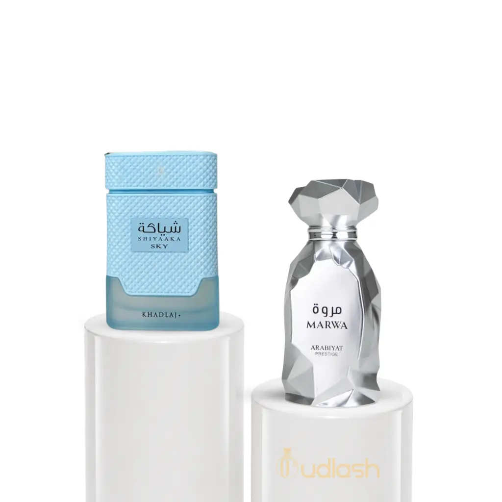 Oudlash Bundle | Shiyaaka SKy + Arabiyat Marwa | Unhisex Fragrance | 100 ML - 3.4 OZ  | Eau De Parfum | Verbena, Bergamot, Mandarin