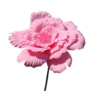 Giant Flowers for Decoration Artificial Peony Flower Head Large Fake Flower for Background Wedding Stage Party Decor Home Yard Decoration