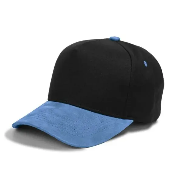 Style 6 (Cotton/Suede Brim) - Black/SKY