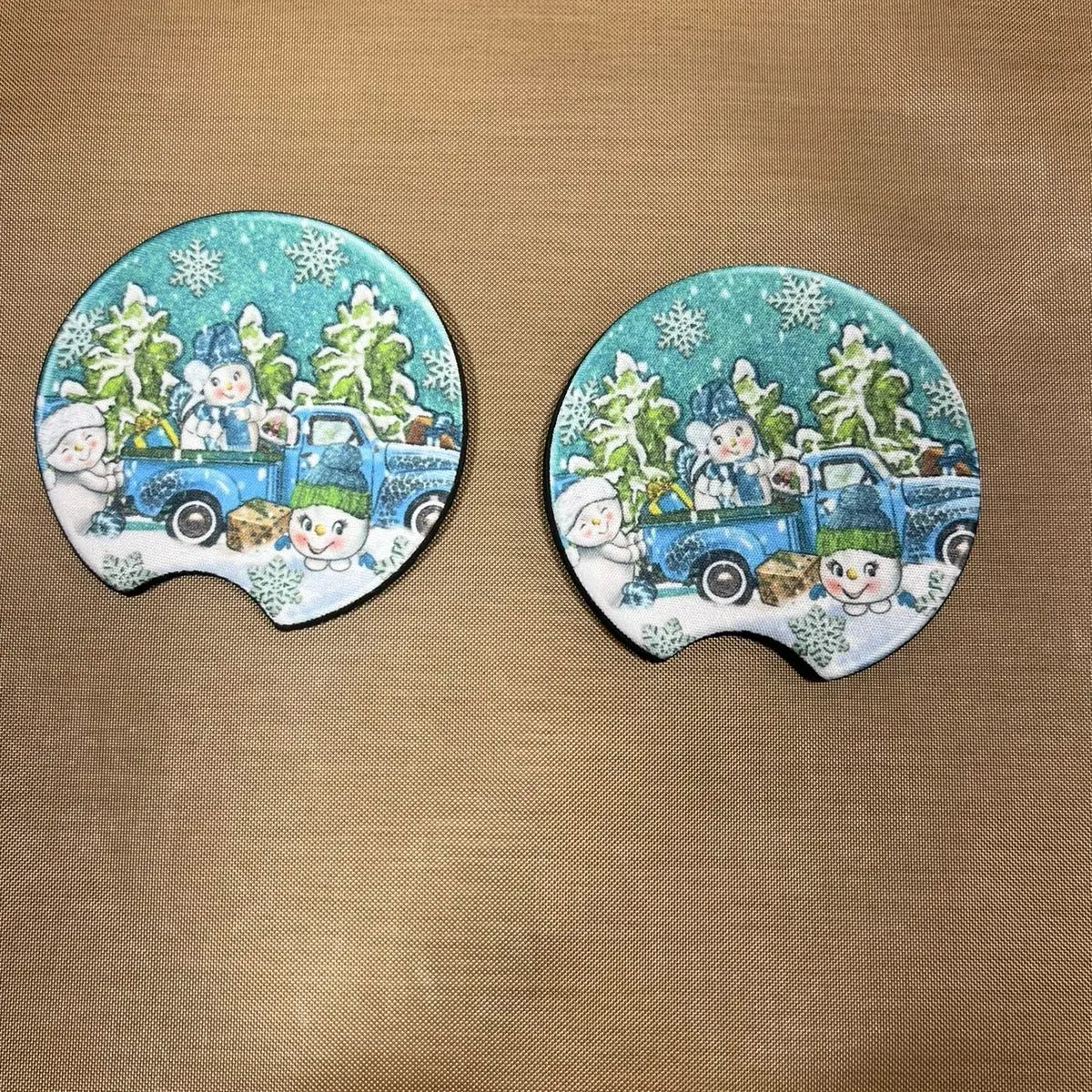 Winter & Christmas Car coaster Tableware Cup Holder