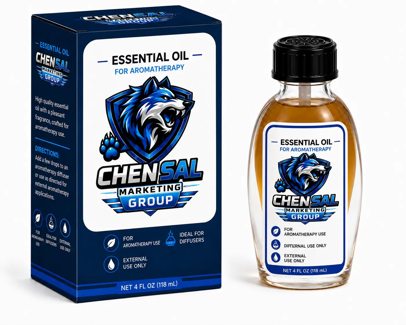 Hey Fout ChenSal Essential Oil for Aromatherapy & Diffuser Use, 4 fl oz (118 mL)