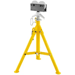 【Summervibes】VEVOR 0.5-12 inch Roller Pipe Stand Adjustable Height 32\"-55\" Pipe 2500Lb Capacity Jack Stands Folding Portable High Folding Pipe Stand with Roller Head Fold A Trailer Jacks