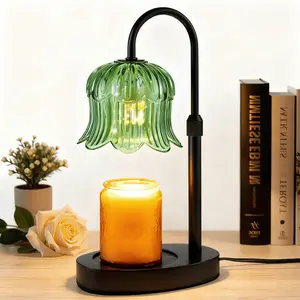 Candle Warmer Lamp with Timer & Dimmer - Adjustable Height, Flame-Free Safety for Scented Jar Candles, Modern Home Decor Night Light