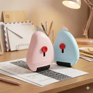 Reusable Privacy Protection Roller Stamp for Package & Documents, Confidential Data Ink Blocker Anti-Peep Security Tool, Durable Metal Roller Design, Multi-Scene Info Destroyer for Personal Privacy Safety, Office Supplies