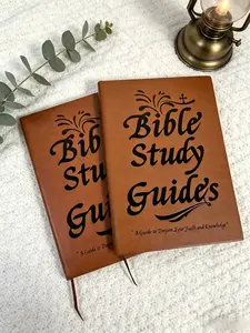 PU Leather Christian Bible Study Notebook, 66-Page Daily Prayer & Scripture Reflection Planner, Ultra Portable Faith Building Journal, Perfect Religious Gift for Believers may chalkboard calendar