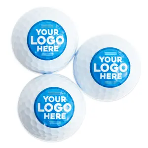 Custom Logo Golf Balls, Sleeve of 3 or One Dozen
