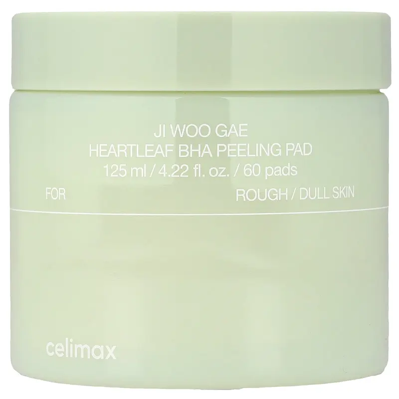 Celimax Ji Woo GAE Heartleaf BHA Peeling Pad, 60 Pads, 4.22 fl oz (125 ml)