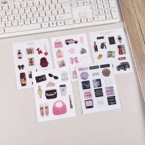 5-Piece Cute Cartoon Stickers Set, Waterproof Vinyl Decals for Adults and Teens, Self-Adhesive for Luggage, Water Bottles, DIY Phones, Laptops, Skateboards, Helmets