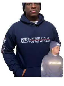 Reflective Postal Hoodie | Delivery Carrier Worker Sweatshirt | Custom
