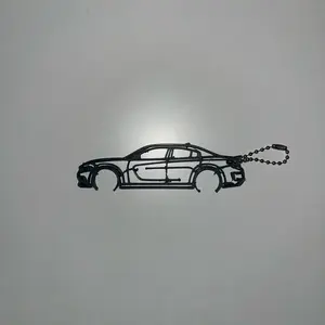 Dodge Charger Hellcat Car Chains Key Chain with Key Ring