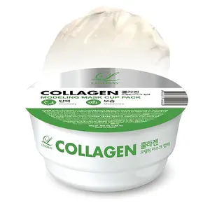 LINDSAY Collagen Modeling Mask Cup Pack 1.5 oz | Hydrating & Deep Pore Cleansing Mask | Korean Skin Care Mask