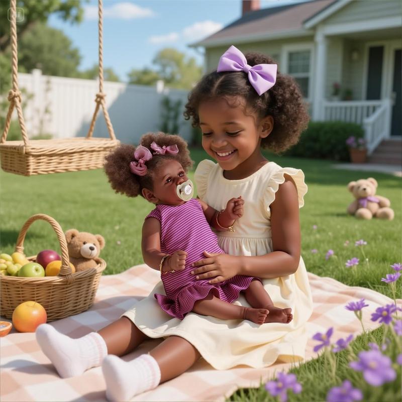 BABESIDE Lifelike Reborn Baby Dolls 20Inch Fabric body+vinyl limbs Real Life Baby Dolls with Toy Accessories For kids Age 3+ Suitable gifts for Mother's Day Valentine's Day Children's Day & Christmas