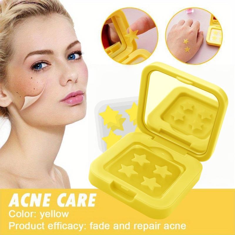 Mirror Box Acne Patches, Convenient Carry Star Design, Four Colors, 60 Pieces, Effective Spot Treatment, Skin Care Essentials, Blemish Patches