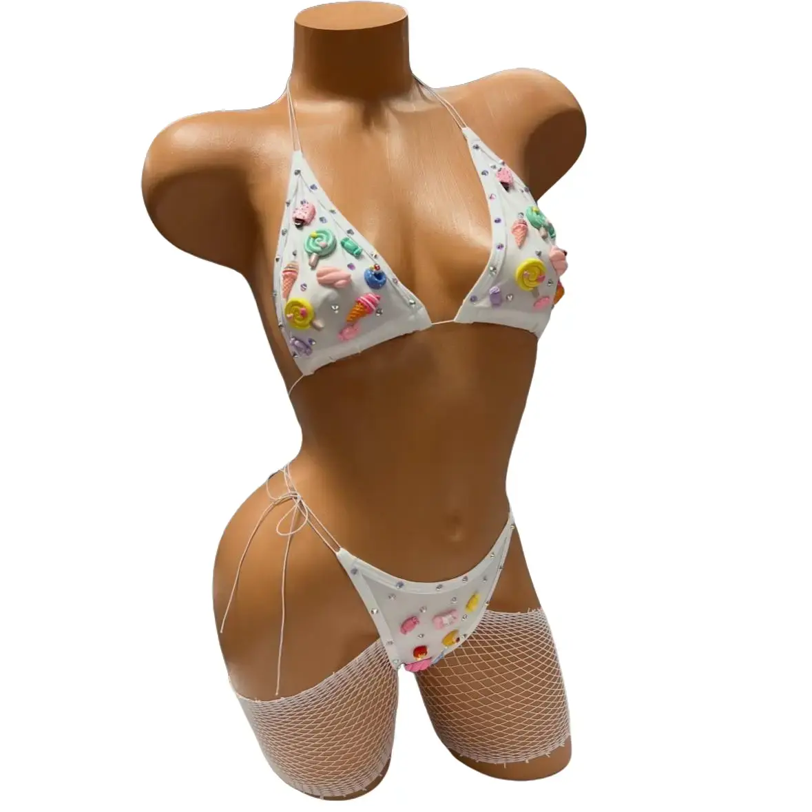Women's White Candy Bikini