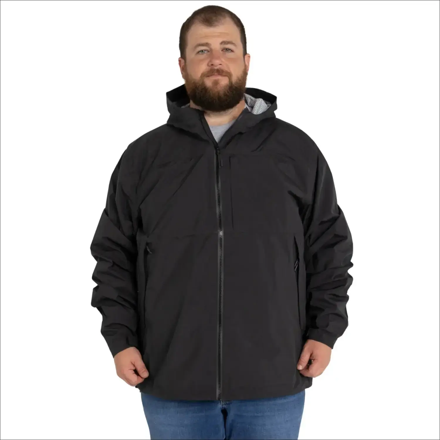 Men’s Big 2XL-7XL Rain Jacket Rugged Rainier Windbreaker Coat Snow Country Outerwear