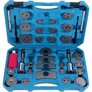 35pc Brake Caliper Compression Tool Set, Disc Brake Caliper Tool Kit for Brake Pad Replacement, Heavy Duty Brake Piston Compressor Wind Back Tool Kit with 24 Adapters for Most Vehicles