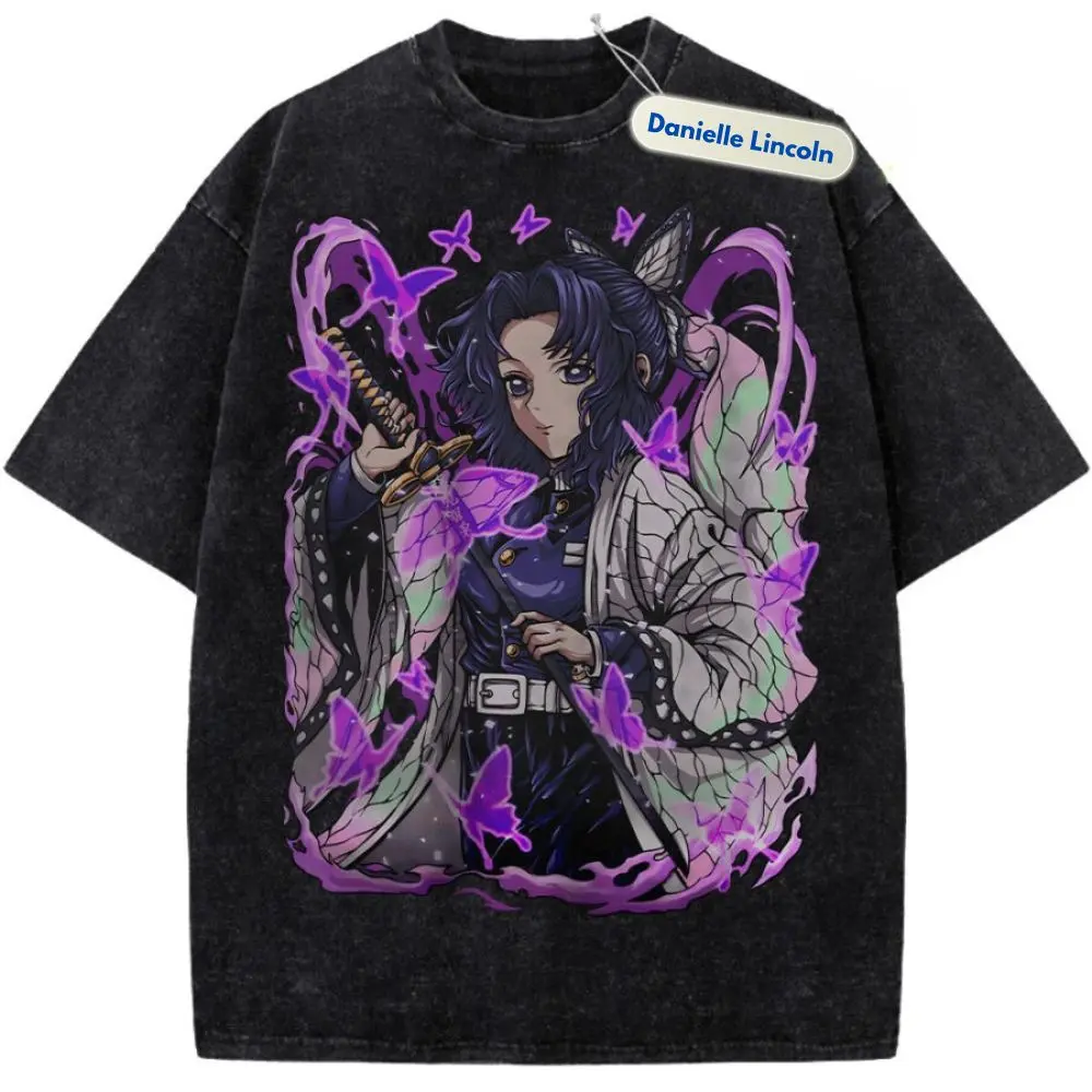 Shinobu Demon Slayer Shirt Anime Character Vintage T-shirt Gift For Fan Manga Gift For Men, Gift For Women, Crew Neck T-shirt, Trending T-shirt