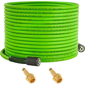 Washer Hose 50 FT x 1/4", Power Washer Hose Kink Resistant, High- Washing Extension Hoses with M22-14mm Fittings, Compatible with Karcher K2, K3, K4, K5, K6, K7