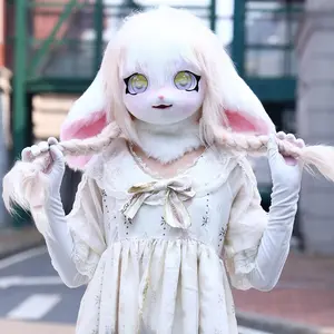 Fursuit Head Kigurumi Kig Furry Mask Cosplay Costume Paws Tail Comiket Furry Headbase Cat Rabbit Doll Animal Cosplay Costume