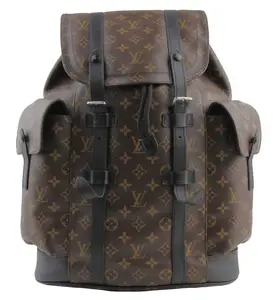 Pre-owned Louis Vuitton Coated Canvas Backpacks Monogram Christopher Backpack