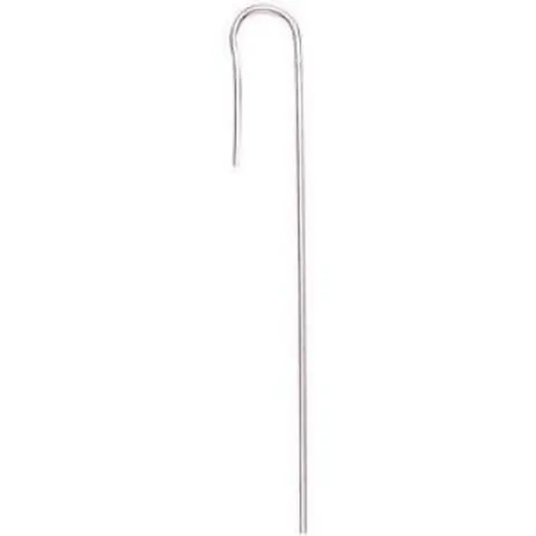 Raindrip 7372204 Silver 8 in. Metal Wire Hook Stakes - Pack of 25, Ideal for Securely Holding Watering & Irrigation Lines, 25 Wire Hook Stakes