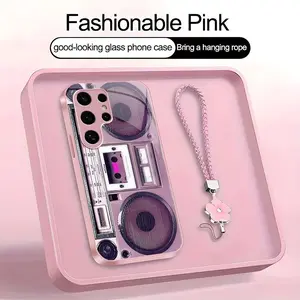 Suitable for [Galaxy S24 Ultra] high-end women's phone case🤩,retro cassette tape pattern, fun and appealing🥰✨, drop-resistant, affordably priced，fingerprint-resistant  YM99