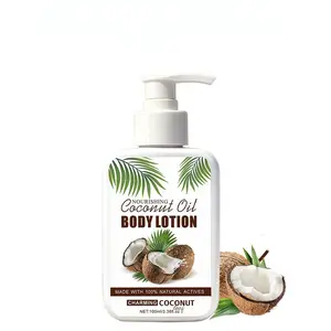 100ML Coconut Scented Body Lotion, Hydrating Moisturizing Skincare, Prevents Dryness, Ideal Daily Use, Paraben Free, Single Item