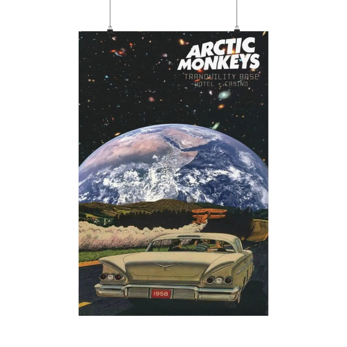 Cosmic Arctic Monkeys Poster - Tranquility Base Hotel + Casino - Vintage Sci-Fi Art