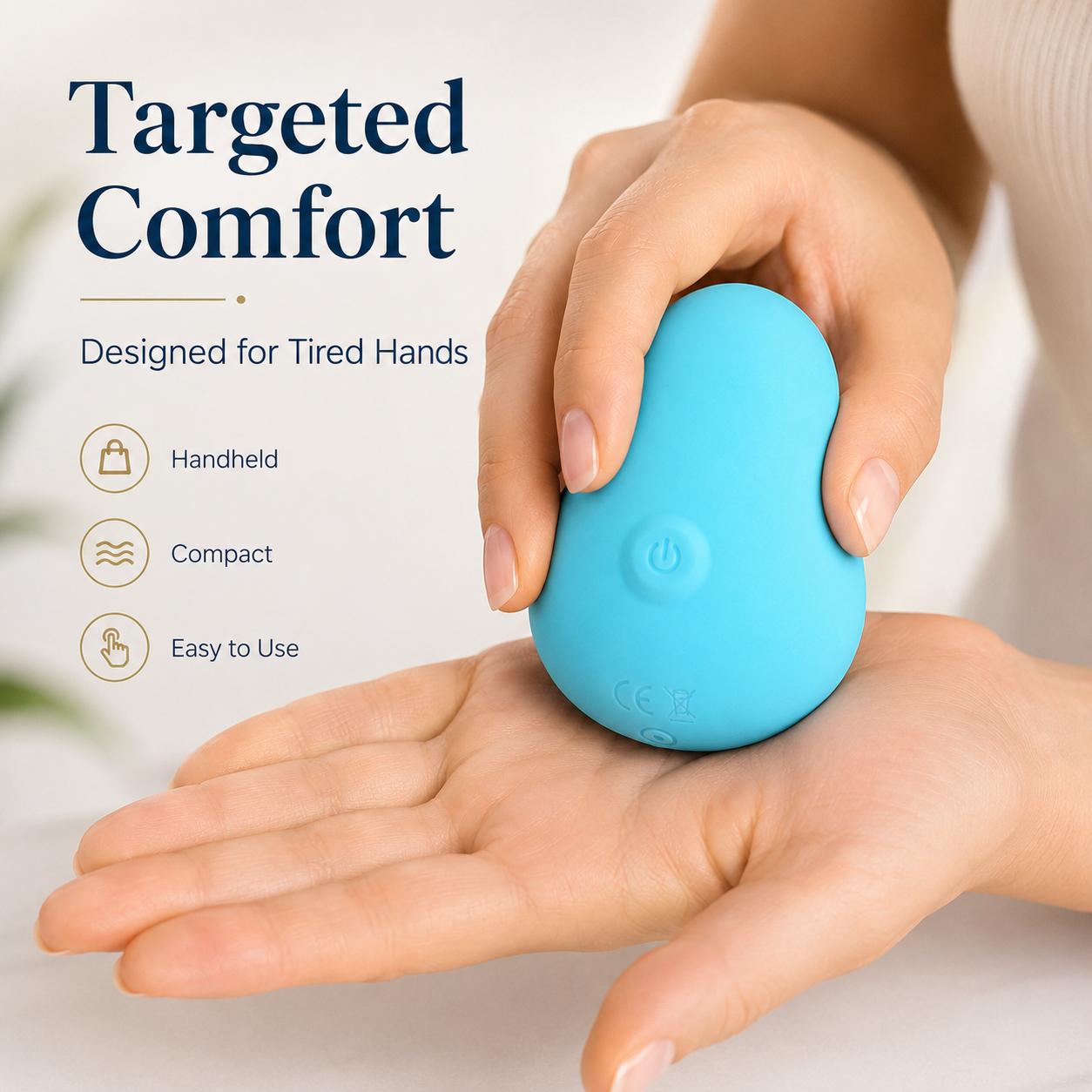 Portable Cordless Rechargeable Vibratory Hand Massager - 8 Modes Wrist Relaxing Daily Tool, Women's Personal Gadget for Adults, Ideal Gifts for Adulting Women, Lightweight Home Supply & Tools and Gadgets for Her, Women's Personal Gadgets
