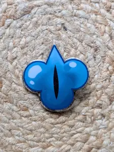 Cookie Run Shadow Milk Beast Jam Acrylic Hair Clips | Glitter Epoxy Front | 2.5" x 2.5"